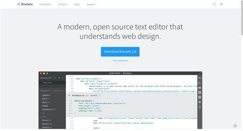 braxzets|A modern, open source code editor that understands web design